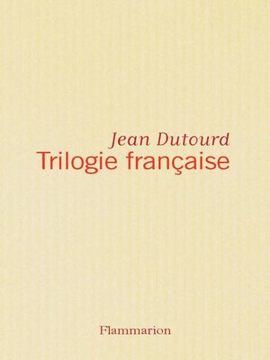 cover image of Trilogie française